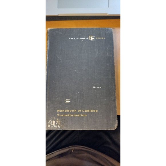 Vintage Prentice Hall Handbook of Laplace Transformation - Picture 6 of 6